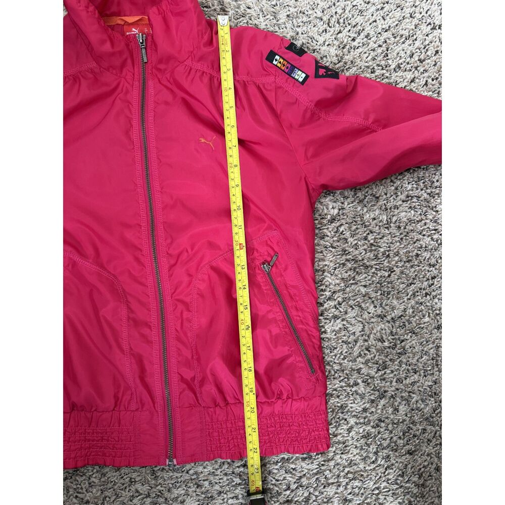 PUMA Women’s Track Jacket - Hot Pink Y2K Windbreaker - Size M - Picture 8 of 9